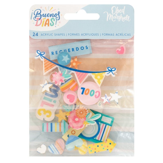 Obed Marshall Buenos Dias Acrylic Shapes by American Crafts