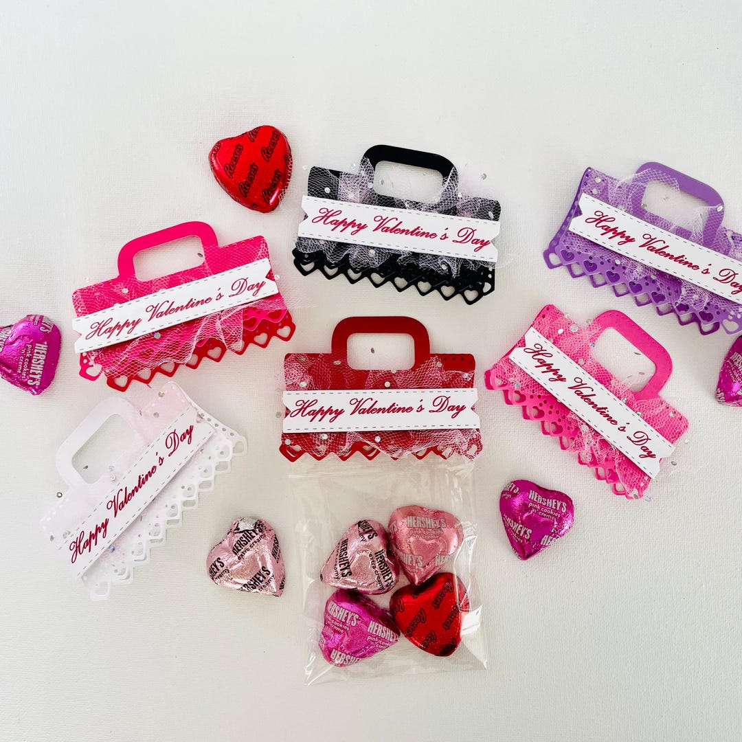 Handmade Valentine's Day Bag Toppers, Valentines Favors, Candy Toppers ...