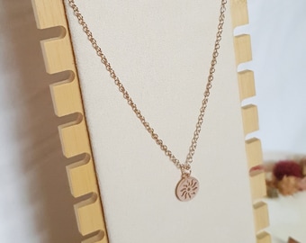 Sun necklace - Stainless steel - rose gold - rose gold