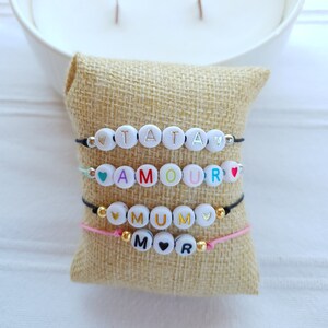 Personalized bracelet letter number symbol first name image 2