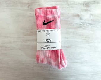 pink tie dye nike socks