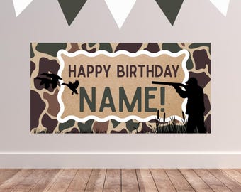Duck Hunting Birthday Template