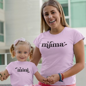 Mommy and Me svg, Mama and Mini svg, Matching Shirt Svg, Mom Shirt Svg, Toddler Shirt Svg, Onesie Svg, Mothers Day, svg file,  png