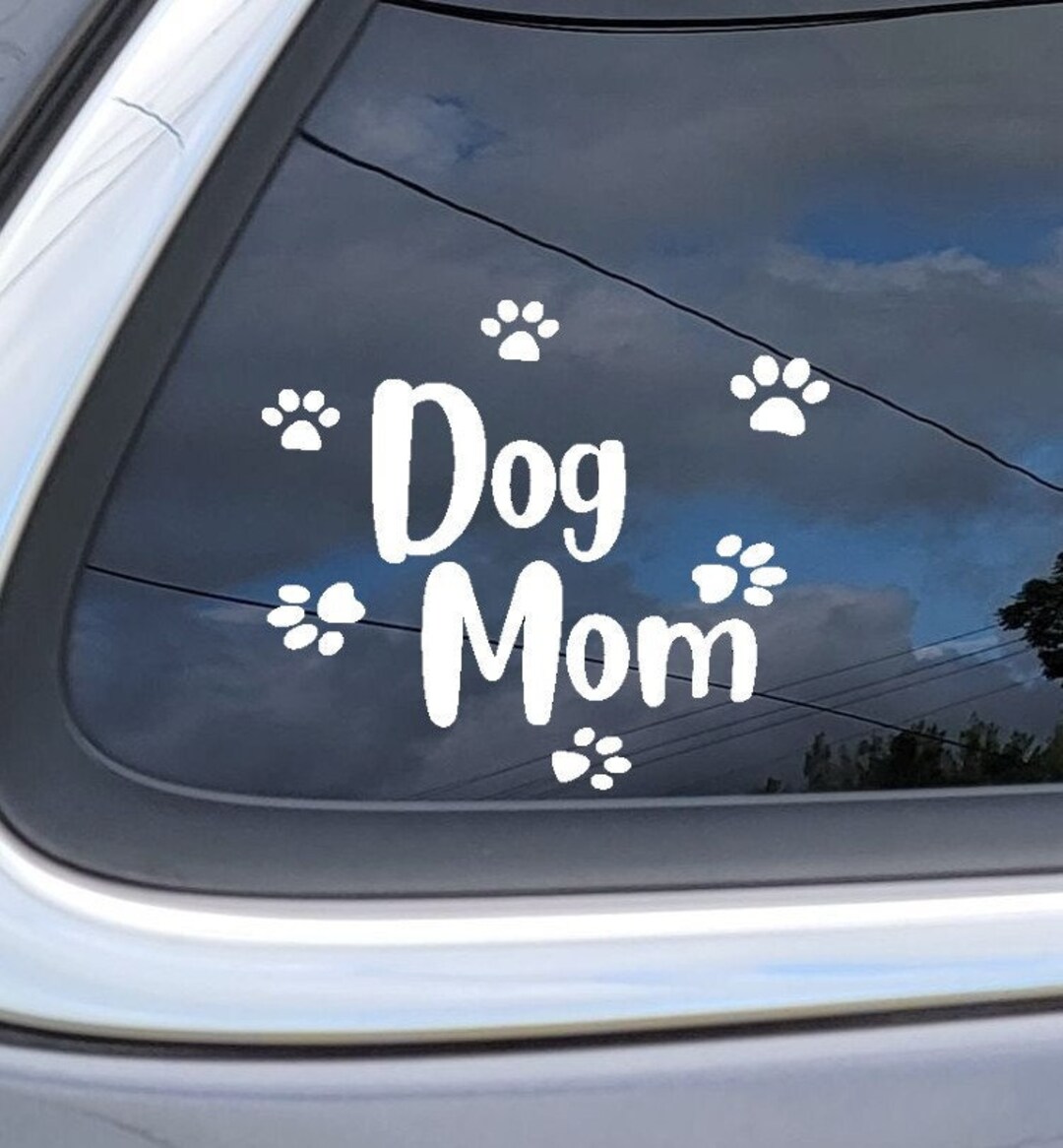 Dog Mom / Dog Dad Bumper Sticker Vinyl Decal - Etsy