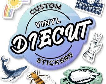 Adesivi in vinile fustellati personalizzati: adesivi impermeabili all'ingrosso per aziende