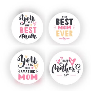 Pegatinas del Feliz Día de la Madre / Etiquetas del Feliz Día de la Madre / Pegatinas personalizadas / Etiquetas personalizadas