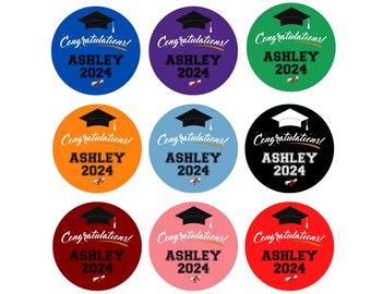 Adesivi personalizzati per la laurea: etichette impermeabili per la classe del 2024