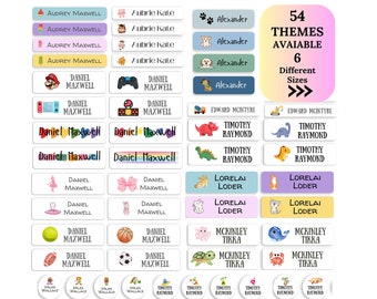 Etichette personalizzate impermeabili con nome: scuola, asilo nido e campeggio