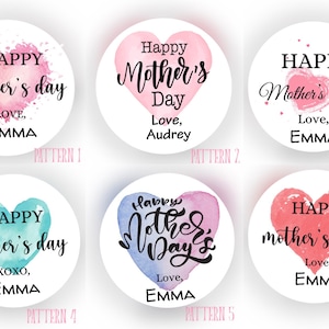 Pegatinas del Día de la Madre / Etiquetas del Día de la Madre / Pegatinas personalizadas / Etiquetas personalizadas