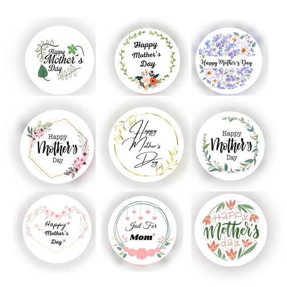 Printable Mothers Day Stickers, Digital Mothers Day Stickers, Mothers