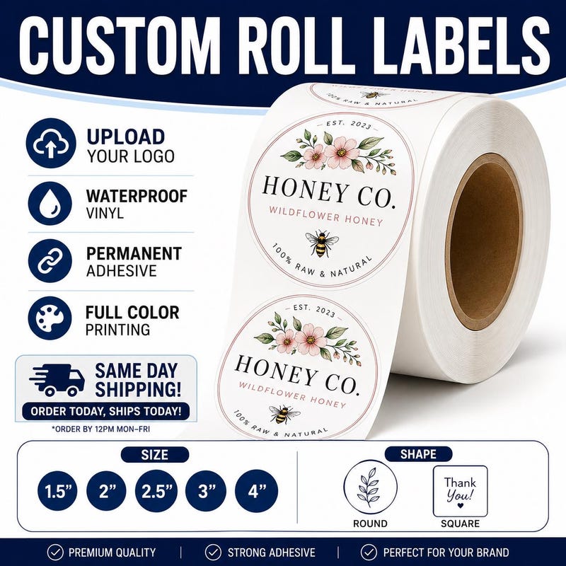 Sticker Roll Logo - Etsy UK