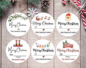 Custom Christmas Stickers: Personalized Gift Labels