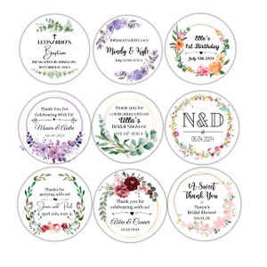 Custom Stickers / Custom Labels / Thank You Stickers / Baby Shower / Wedding / Birthday / Bridal Shower / Bachelorette / Favor/ Business