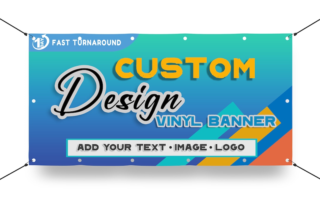 Full Color Custom Vinyl Banners Fast Shipping Etsy