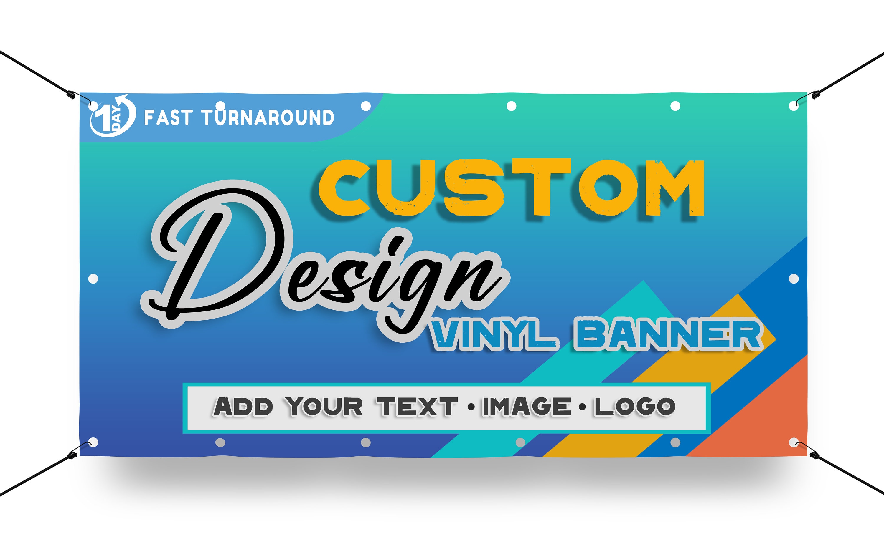 Full Color Custom Vinyl Banners Fast Shipping Etsy