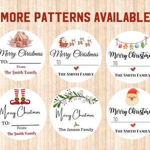 Benutzerdefinierte Weihnachtsaufkleber / Geschenke / Weihnachtsaufkleber / Frohe Weihnachten Aufkleber / personalisierte Geschenkaufkleber