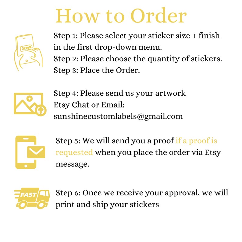 Custom Logo Stickers on Roll: Gloss Weatherproof Labels - Etsy