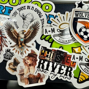 Custom Vinyl Die Cut Stickers: Waterproof Bulk Stickers for Companies ...