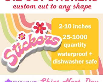 Adesivi in vinile fustellati personalizzati: adesivi con logo impermeabili