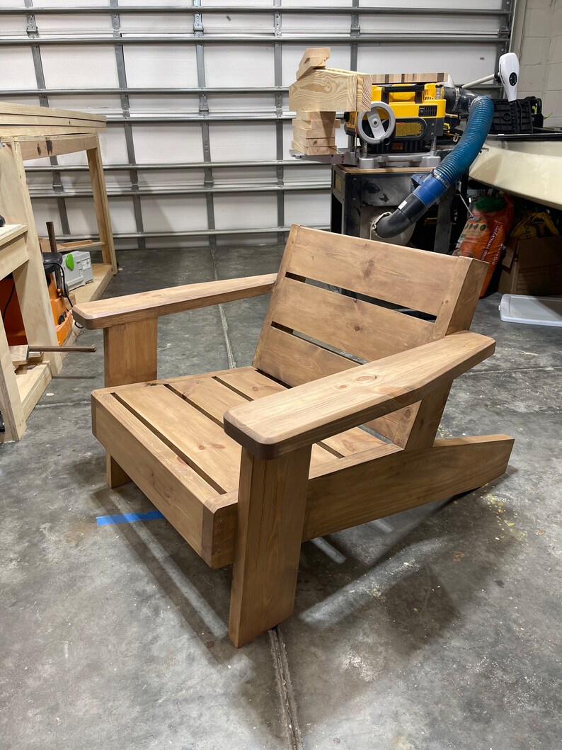 Modern Style Lowboy Adirondack Chair Etsy