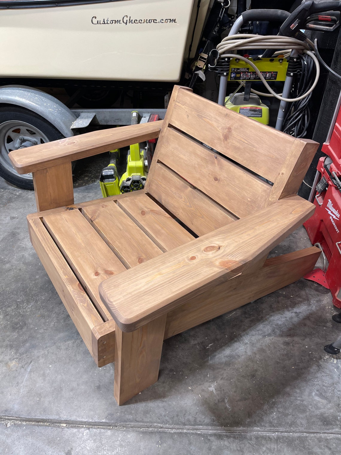 Modern Style Lowboy Adirondack Chair Etsy
