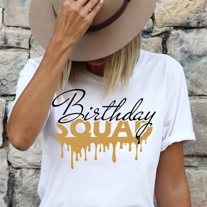 Birthday Squad SVG | Birthday Party  Happy Birthday SVG | Birthday Shirt SVG | Instant Download | Cricut | Silhouette