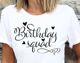 Squadra di compleanno SVG / Design per maglietta (download digitale)