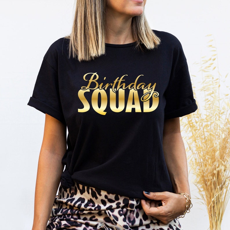 Birthday Squad SVG Birthday Squad Png Happy Birthday SVG Birthday Shirt SVG Birthday Group Instant Download Cricut Silhouette image 1