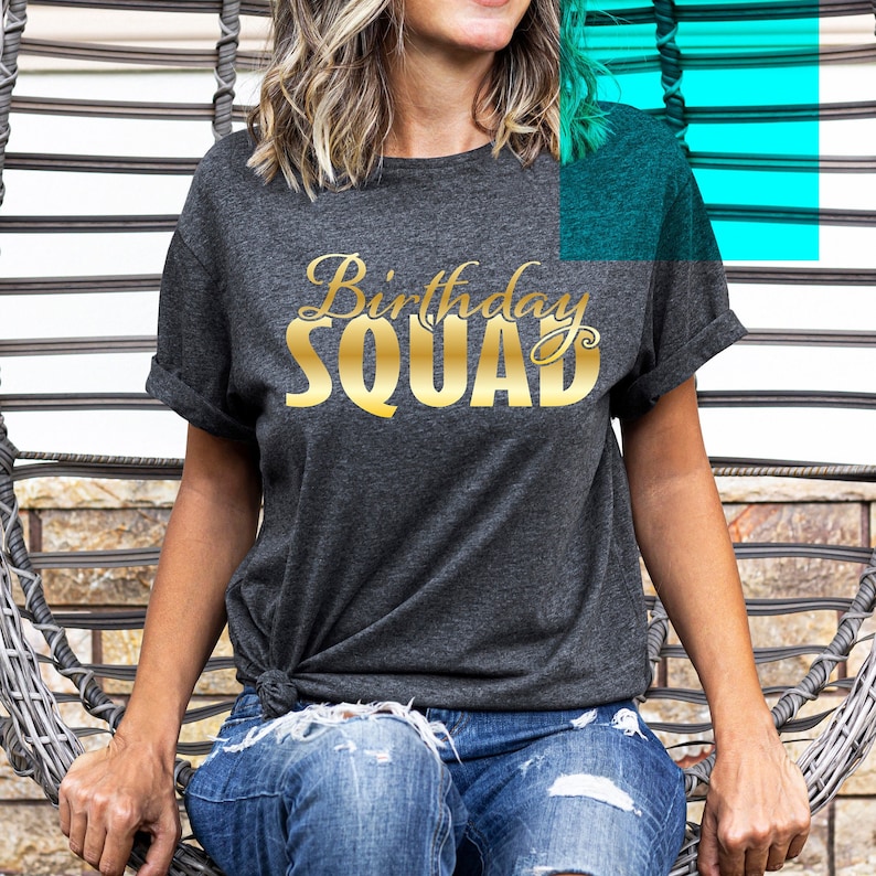 Birthday Squad SVG Birthday Squad Png Happy Birthday SVG Birthday Shirt SVG Birthday Group Instant Download Cricut Silhouette image 2