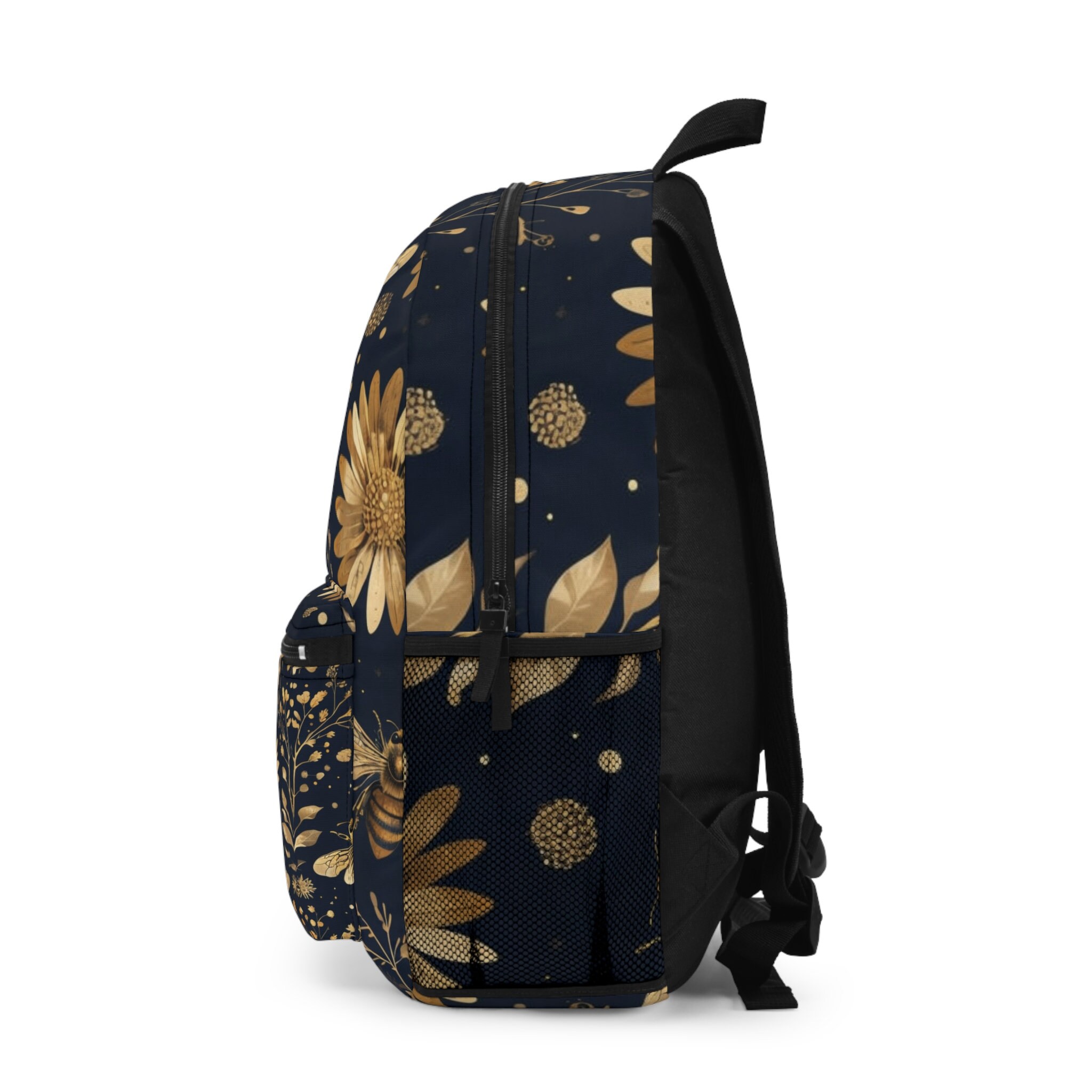 Bee Black and Gold Backpack for Everyone! - Etsy display picture 2