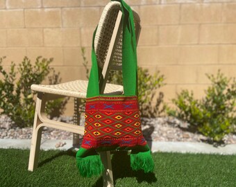Handwoven Naga Konyak Tribal Tote Bag | Wool Shopping Bag