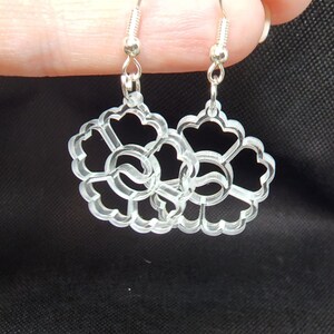 Petal flower earrings