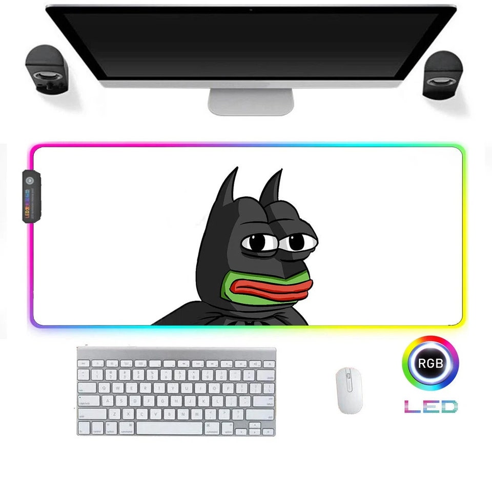 Big Led RGB Gaming Mousepad 600x350mm Pepe Batman Troll Meme Memes ...