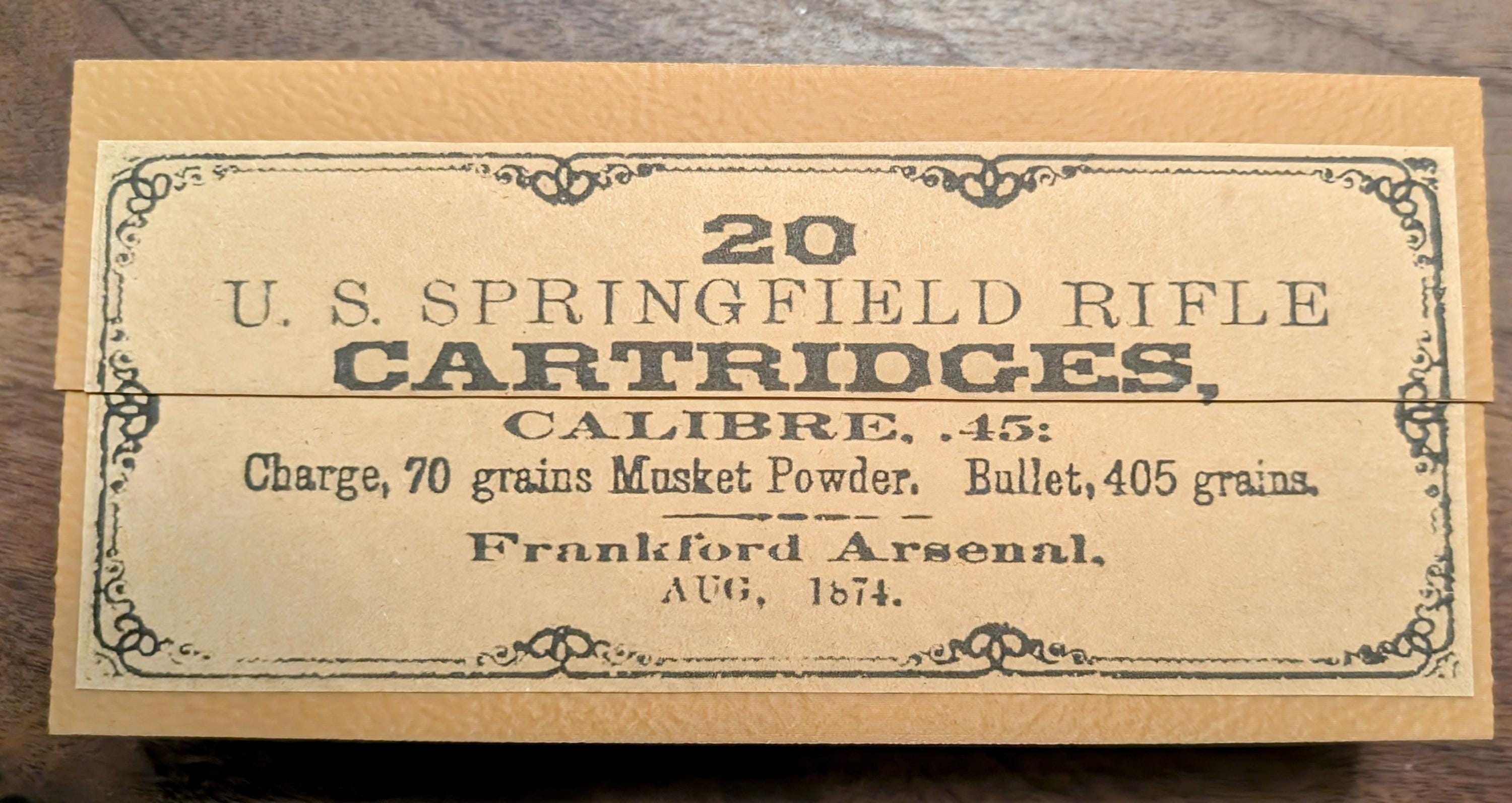 Cartridge Box: .45-70 Caliber, 20-round, All-plastic Two Piece Lid for ...