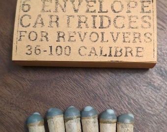 Paper Cartridge Boxes, .36 Caliber, for Black Powder or Percussion Revolvers