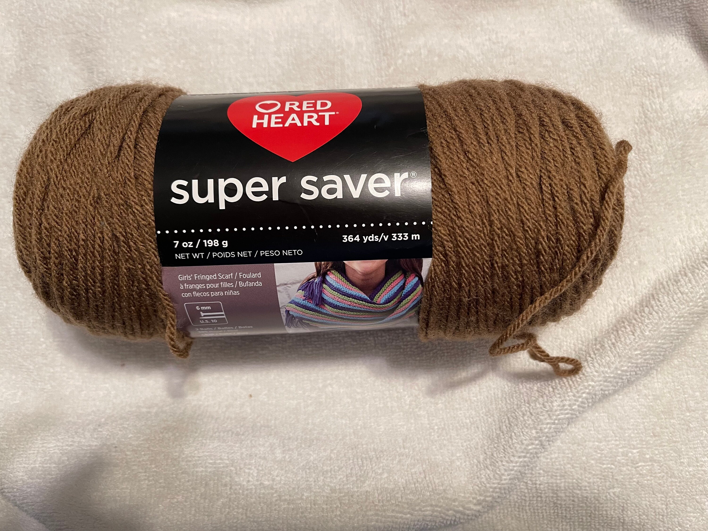 Red Heart Super Saver Yarn - Warm Brown