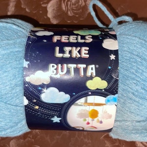 Lion Brand Feels Like Butta Yarn - Dusty Blue