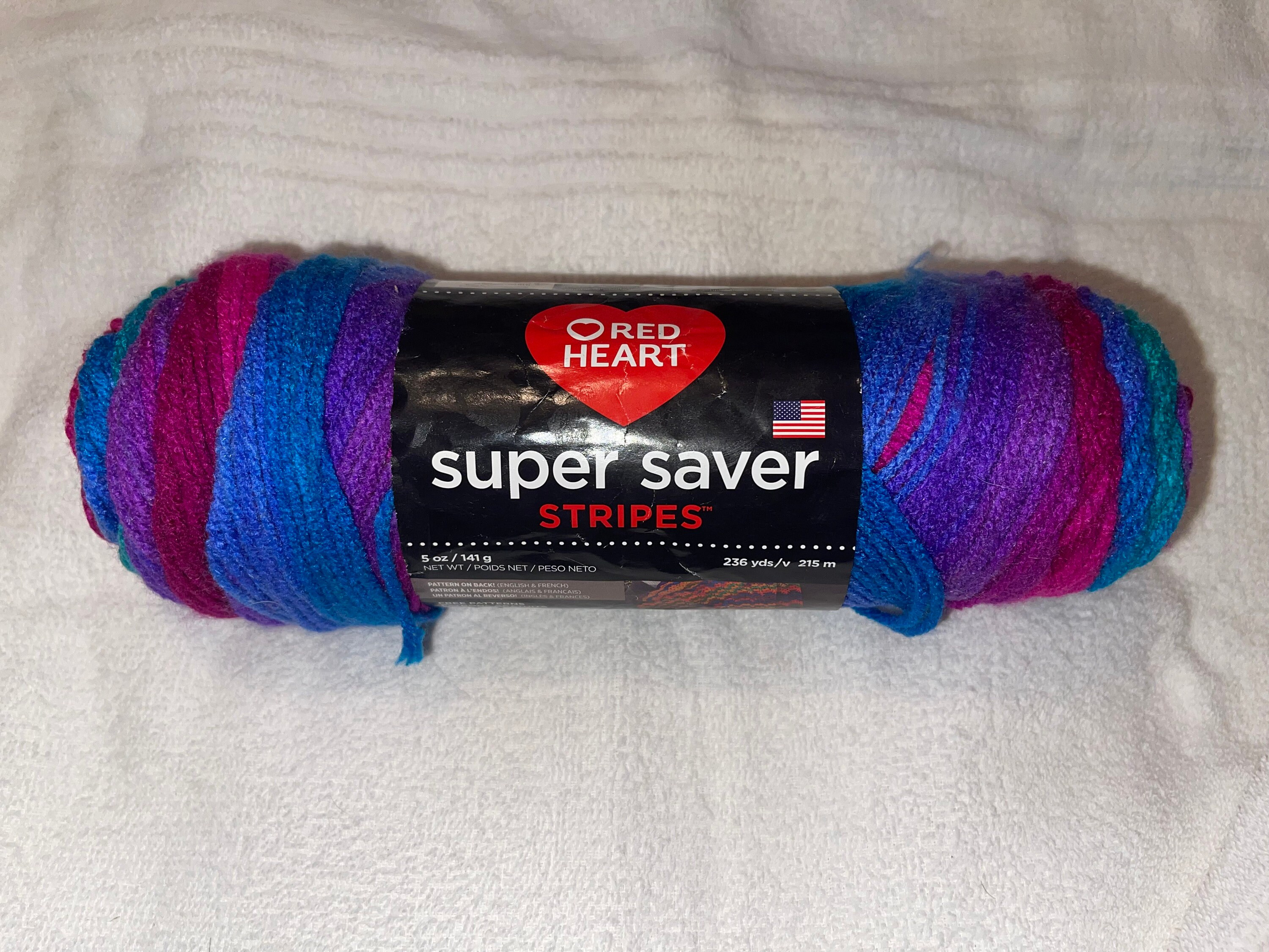 Red Heart Super Saver Stripes Etsy