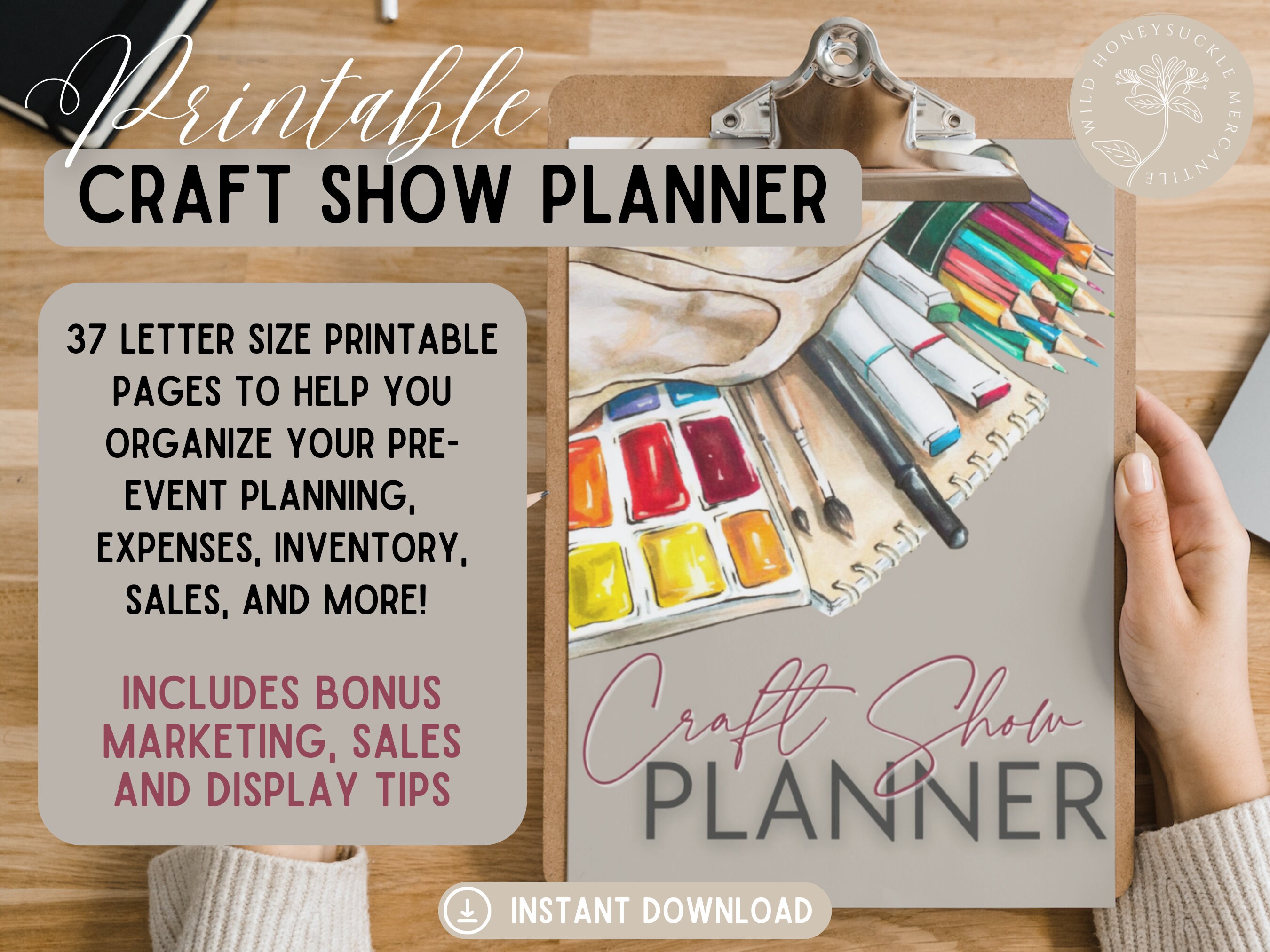 Printable Craft Show Planner, Craft Fair Templates, Craft Show Sales ...