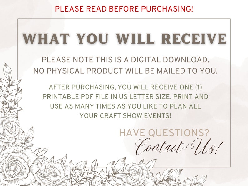 Printable Craft Show Planner Craft Fair Templates Craft Show - Etsy