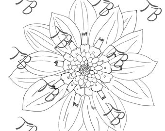 Floral Coloring Page