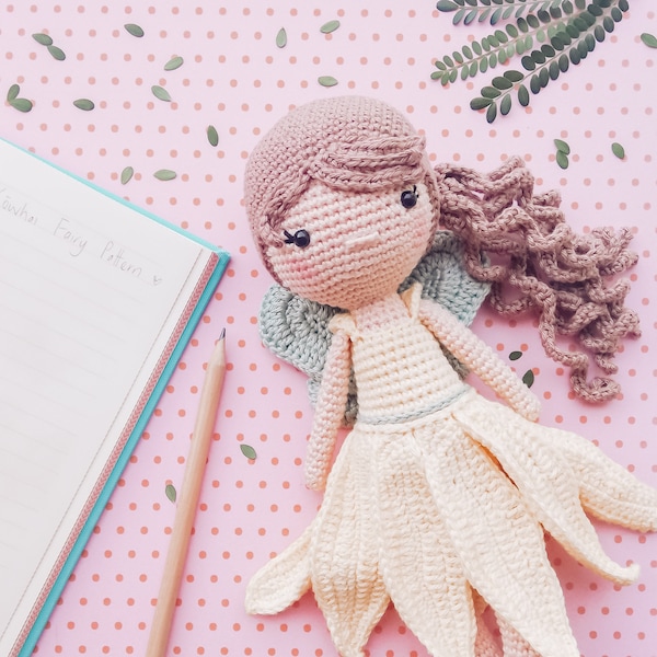 Kowhai Flower Fairy - Crochet pattern/ amigurumi by Love My Hooks