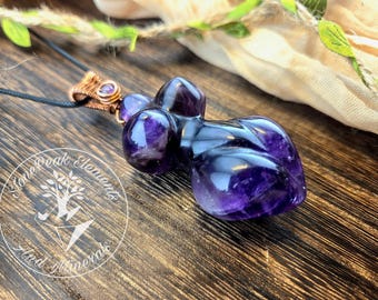 Amethyst Goddess Pendant | Hand-Wrapped
