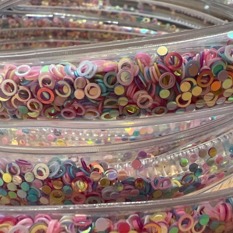 Transparent Headbands Confetti Shaker Headband Birthday Gift Etsy