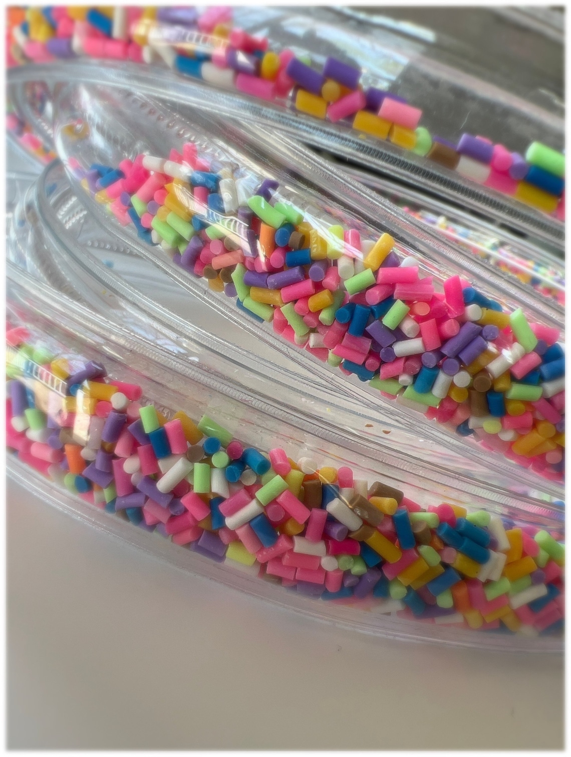 Transparent Headbands Confetti Shaker Headband Birthday Gift Etsy