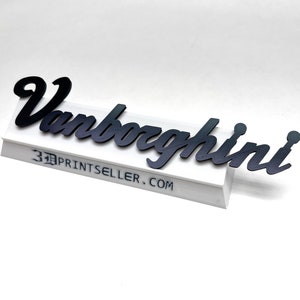 Vanborghini Script Emblem