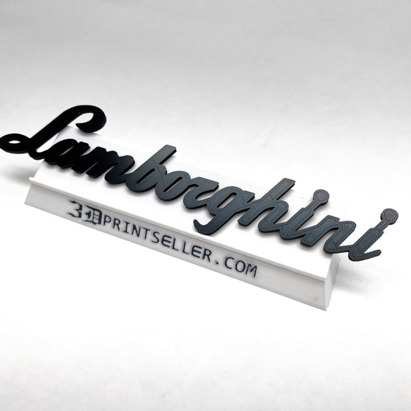 Lamborghini Script Emblem