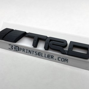 Toyota TRD EMBLEM CURVED