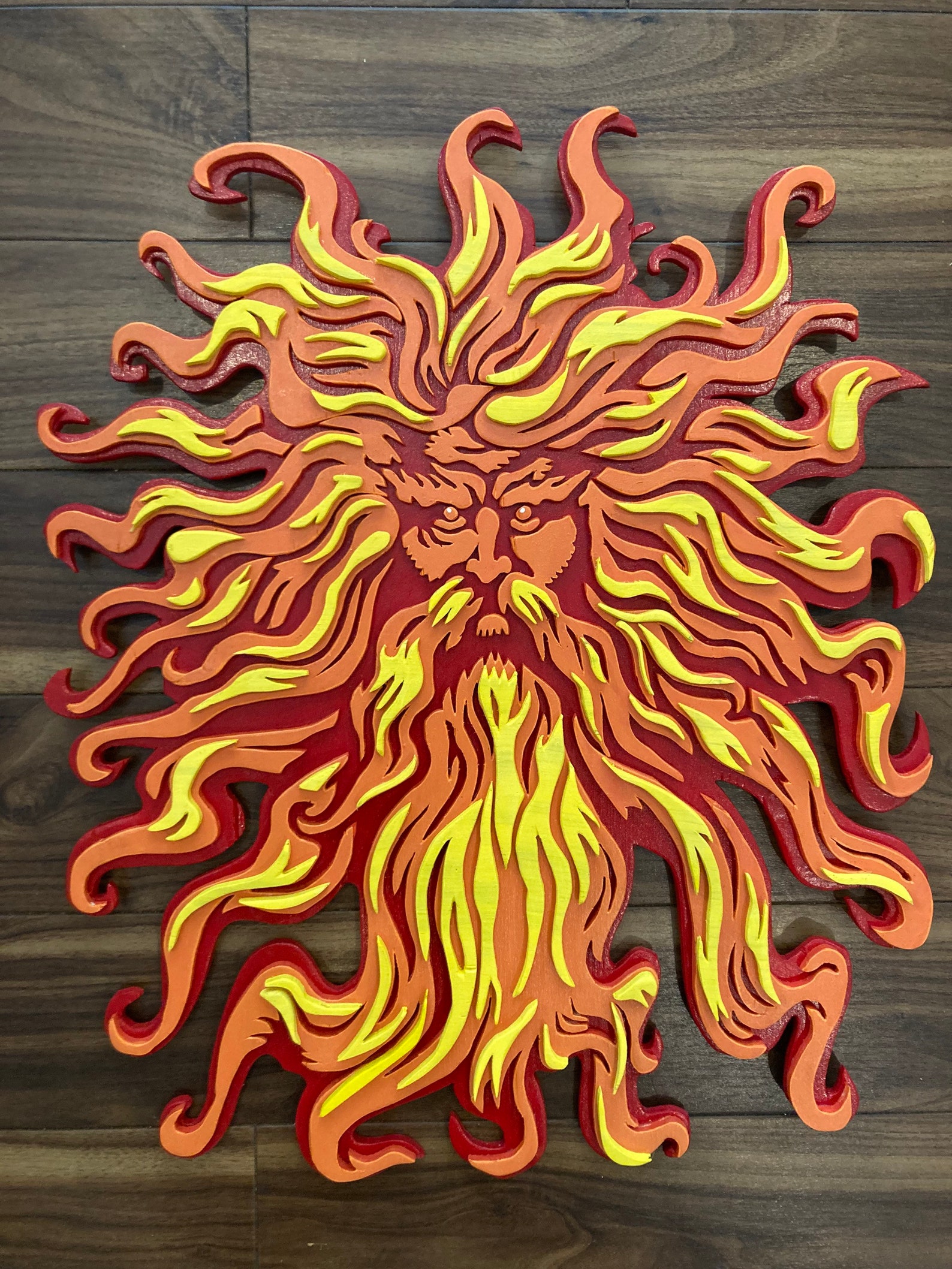 Sun God jason Jessee Inspired Layered Wood Cut Out Etsy