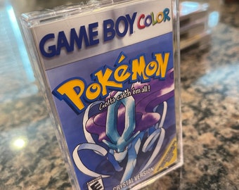 Custom Gameboy | Color | Advance Game Cassette Case w Box Art And custom stability insert